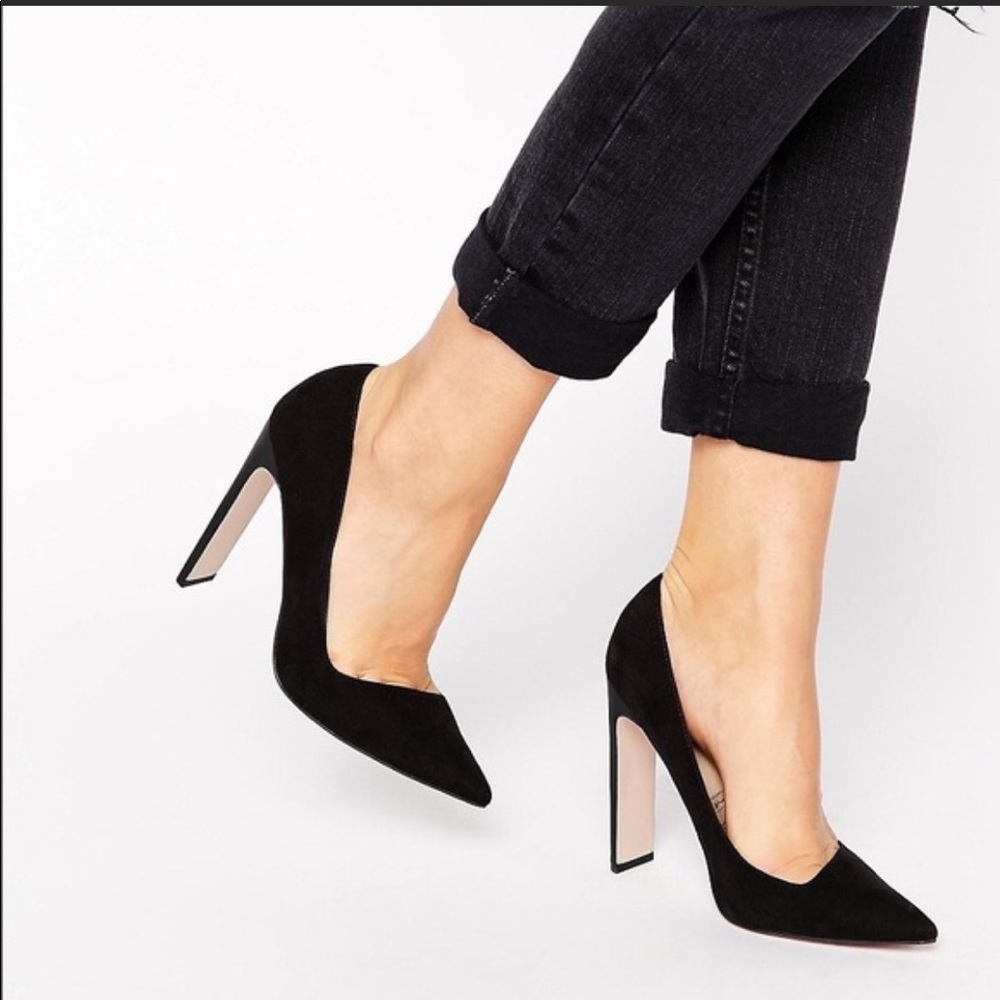 ASOS Black Pointed Toe Heels